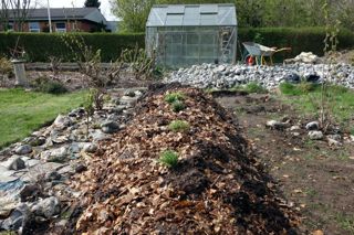 Hügelkultur - raised beds on wood